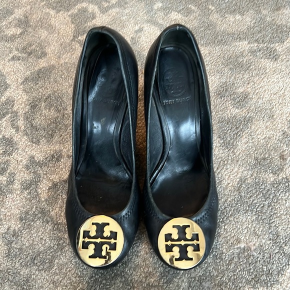 Tory Burch Black Wedge - Picture 1 of 8